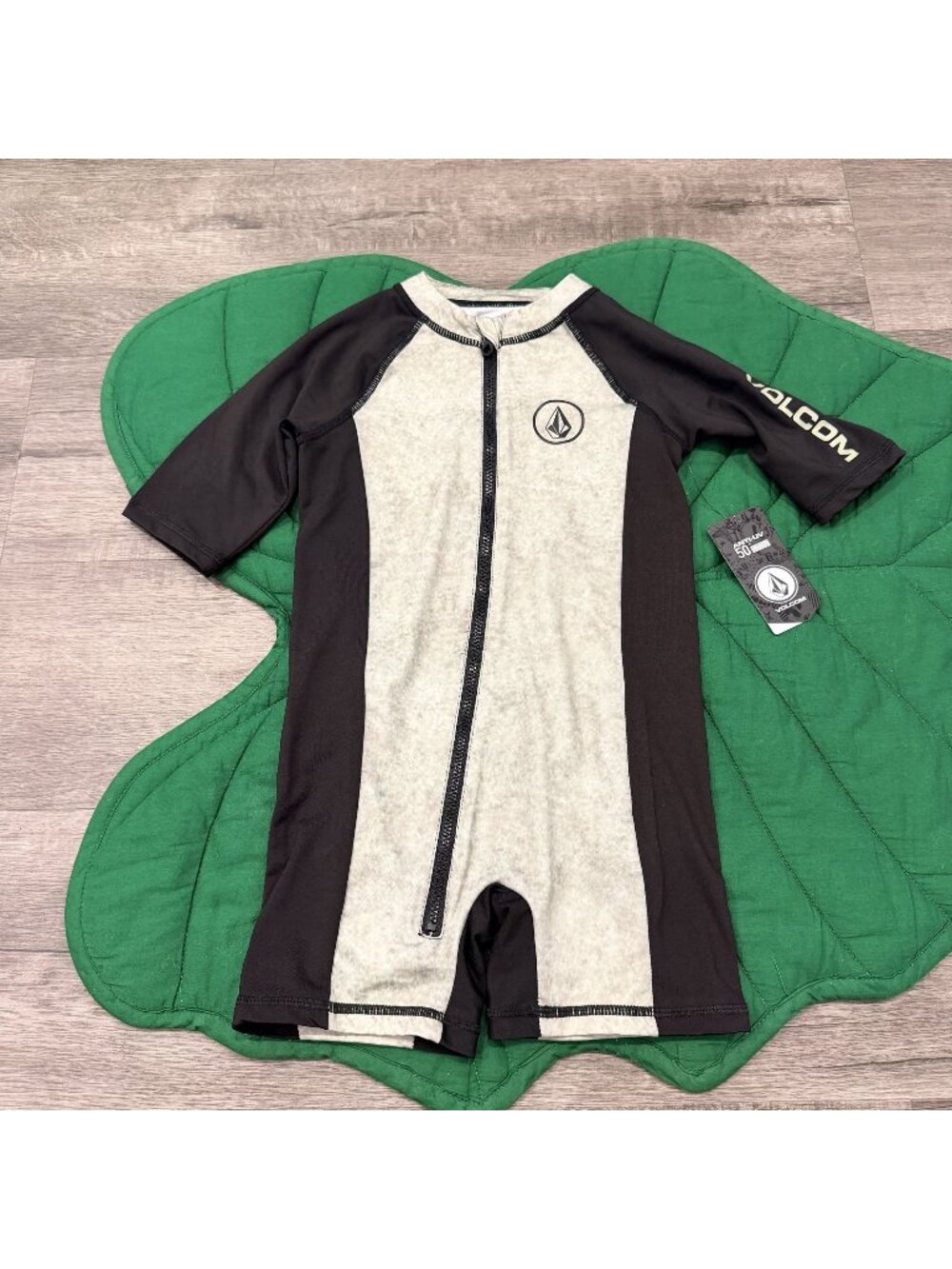 Volcom Toddler Boy Rashguard Bodysuit Zip UPF 50 Swim Beach Pool